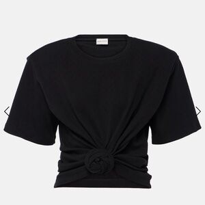 MAGDA BUTRYM 
Knotted T-Shirt - Black